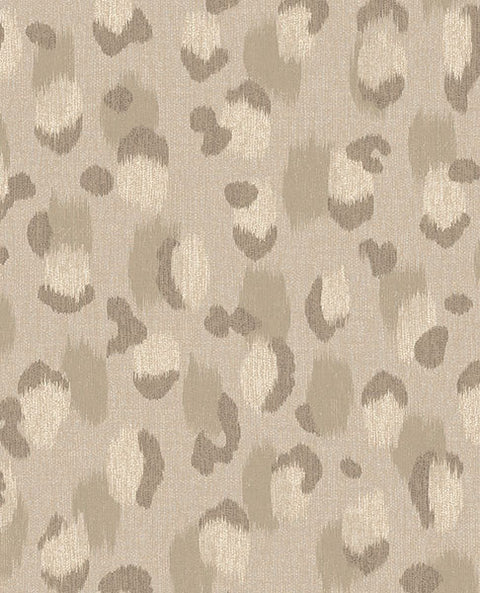 300541 Javan Taupe Leopard Wallpaper