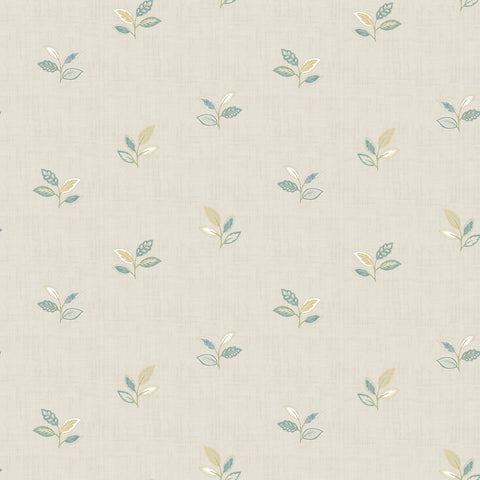 Sage Hill Leigh Yellow Leaf Wallpaper