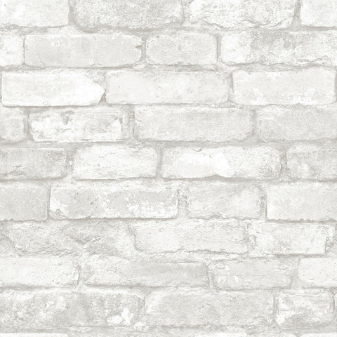 3115-NU1653 Buchanan Off-White Brick Wallpaper