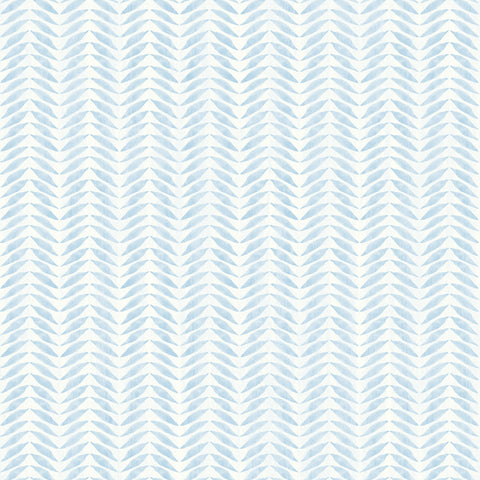 3117-12341 Espalier Sky Blue Chevron Stripe Wallpaper