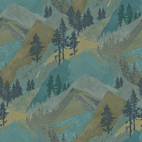 3118-12632 Range Green Mountains Wallpaper