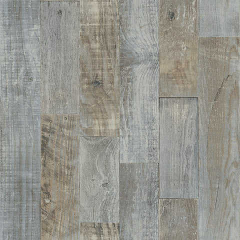 3118-12691 Chebacco Grey Wooden Planks Wallpaper