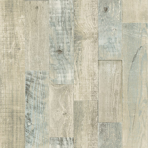 3118-12692 Chebacco Beige Wooden Planks Wallpaper