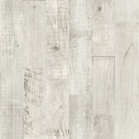 3118-12694 Chebacco Light Grey Wooden Planks Wallpaper