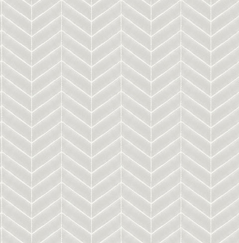 3118-25095 Bison Grey Herringbone Wallpaper