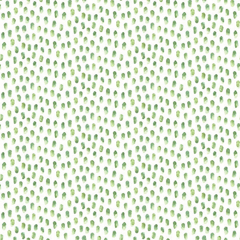 3120-13612 Sand Drips Green Painted Dots Wallpaper