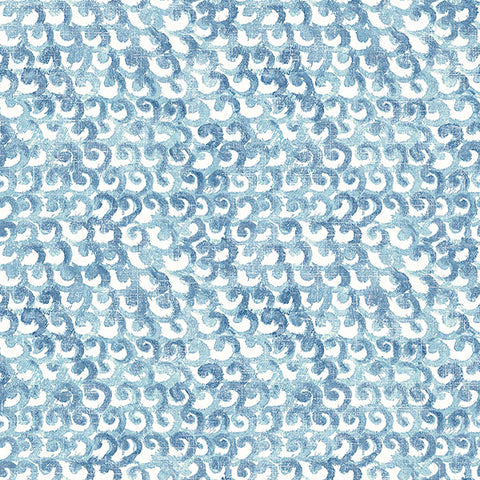 3120-13633 Saltwater Aqua Wave Wallpaper