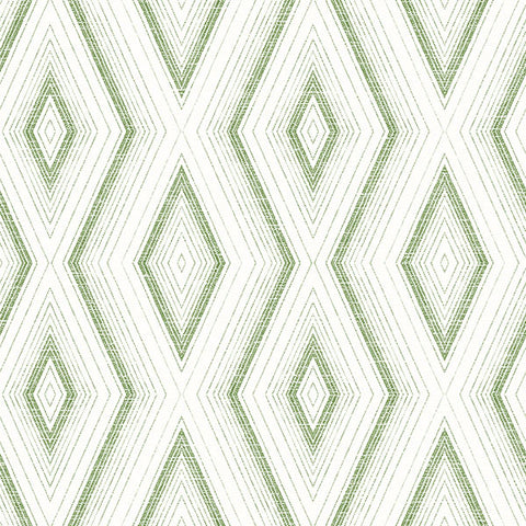 3120-13662 Santa Cruz Green Geometric Wallpaper