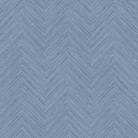 3120-13678 Caladesi Blue Faux Linen Wallpaper
