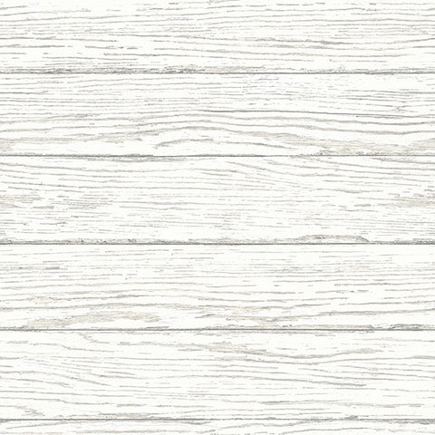3120-13695 Rehoboth White Distressed Wood Wallpaper