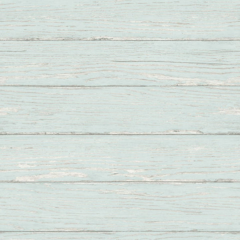 3120-13696 Rehoboth Aqua Distressed Wood Wallpaper