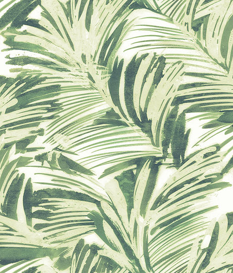 3120-13712 Chaparral Green Fronds Wallpaper