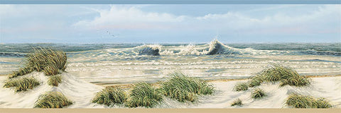 3120-53611B Falmouth Beige Shoreline Border