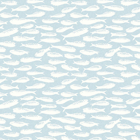 3122-10504 Nunkie Aqua Sardine Wallpaper