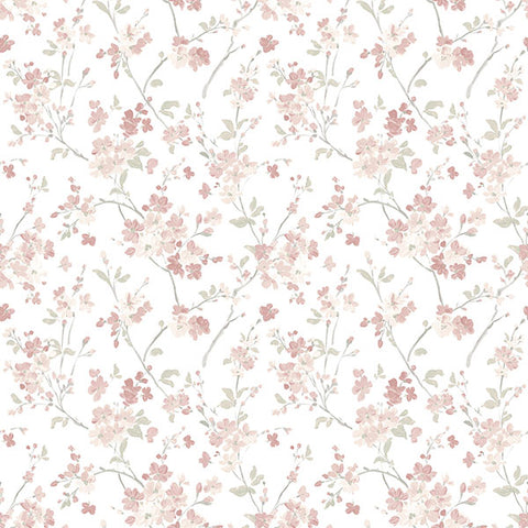 3122-10908 Glinda Rose Floral Trail Wallpaper