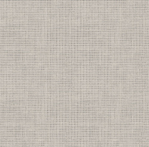 3123-10020 Nimmie Grey Basketweave Wallpaper