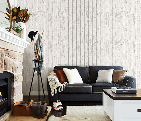3123-13283 Harley Off-White Weathered Wood Wallpaper