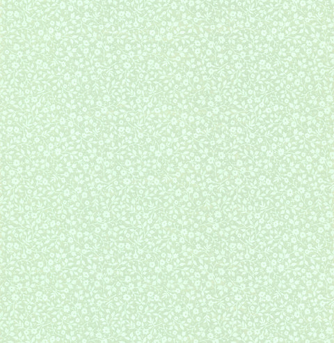 Gretel Mint Floral Meadow Wallpaper