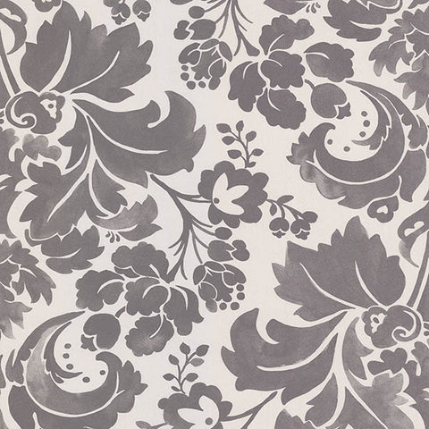 Perigee Grey Damask Wallpaper