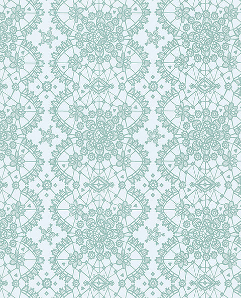 Myte Mint Lace Wallpaper