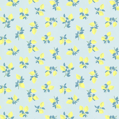 Citron Blue Juicy Lemon Wallpaper