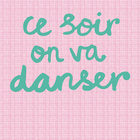 Pink Tonight We Will Dance Wall Mural