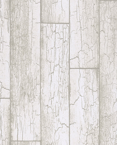 Resource Esmee Off-White Wood Wallpaper