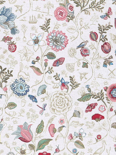 375000 Espen Bone Floral Wallpaper