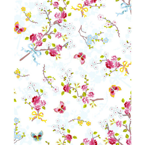 375070 Ilse Silver Cherry Blossom Wallpaper