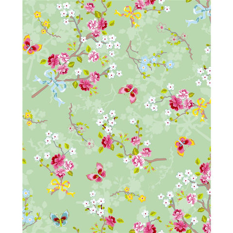 375073 Ilse Mint Cherry Blossom Wallpaper