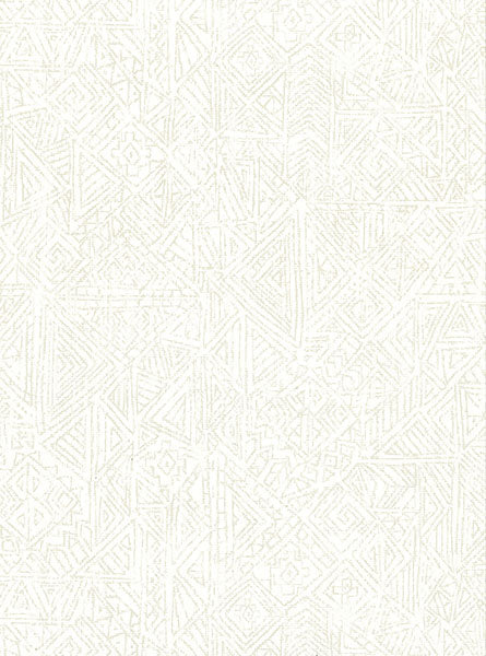 391524 Longmont White Global Geometric Wallpaper