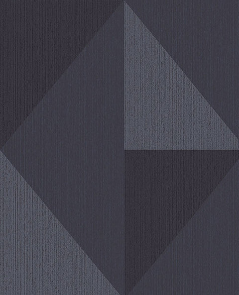 395826 Diamond Blue Tri-Tone Geometric Wallpaper