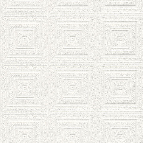 4000-6640-13 Wright White Tin Paintable Wallpaper