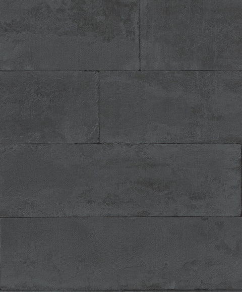 4015-426038 Lanier Black Stone Plank Wallpaper