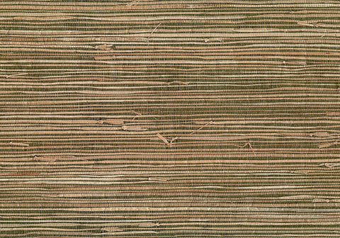 4018-0017 Mai Khaki Grasscloth Wallpaper