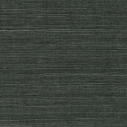 4018-0033 Kowloon Charcoal Sisal Grasscloth Wallpaper