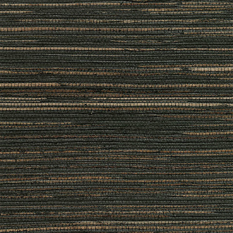 4018-0035 Shandong Charcoal Ramie Grasscloth Wallpaper