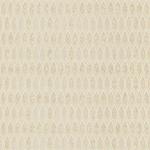 4019-86496 Damour Gold Hexagon Ogee Wallpaper