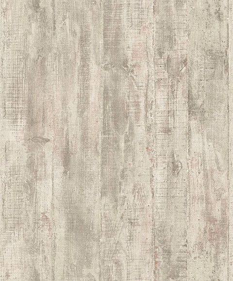 4020-68307 Huck Khaki Weathered Wood Plank Wallpaper
