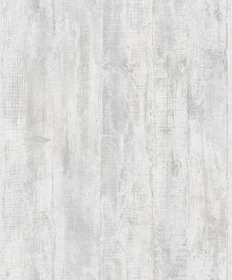4020-68309 Huck Light Grey Weathered Wood Plank Wallpaper