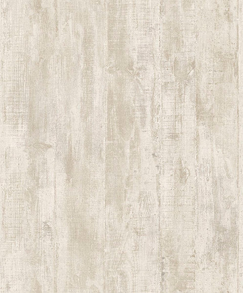 4020-68317 Huck Cream Weathered Wood Plank Wallpaper