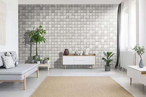 4020-78609 Dax Grey 3D Geometric Wallpaper