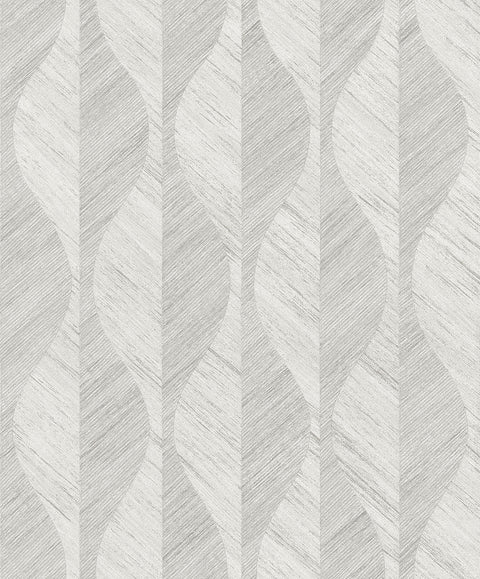 4025-82503 Oresome Silver Ogee Wallpaper