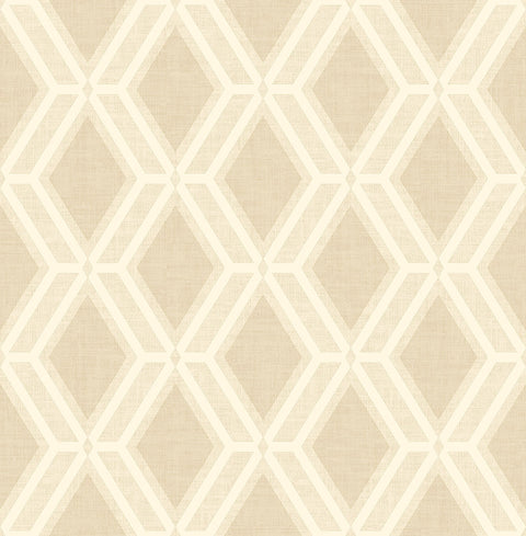 4025-82539 Mersenne Beige Geometric Wallpaper