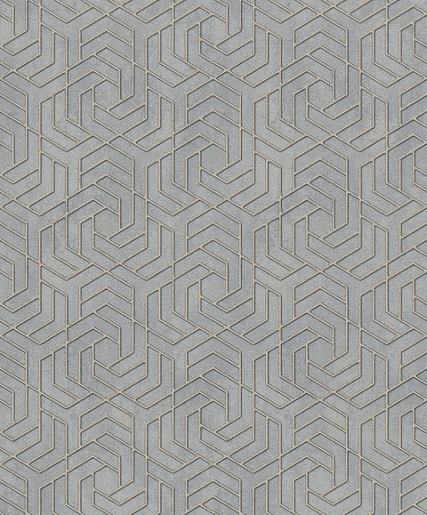 4035-32610 Tama Grey Geometric Wallpaper