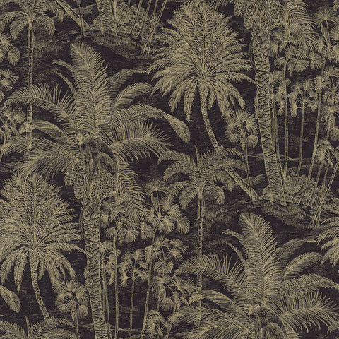 4035-832525 Yubi Black Palm Trees Wallpaper