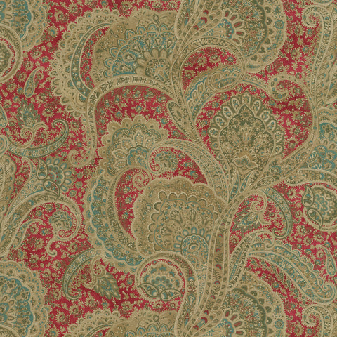 Sultan's Paisley 409260 Cerise PKL Studio Fabric