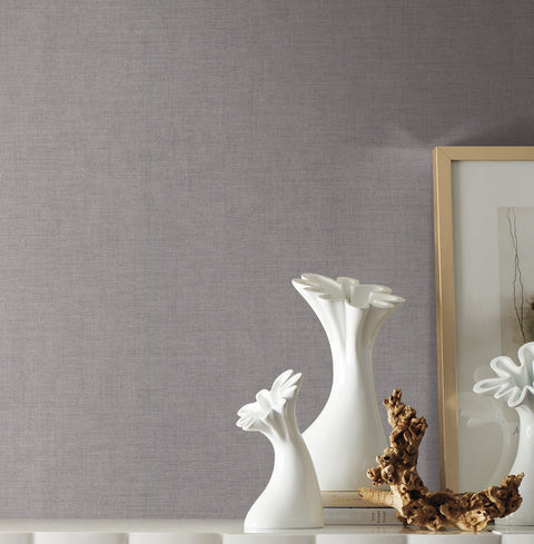 5953 Gray Gesso Weave Wallpaper
