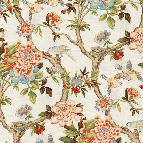 Mudan  680141 Persimmon Waverly Fabric