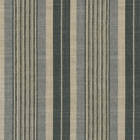 Long Hill Stripe 682092 Charcoal Waverly Fabric